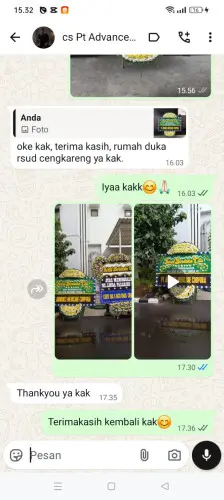 Testimonial Papan Bunga Pernikahan tanjungsari
