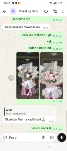 Testimonial Buket Bunga tanjungsari