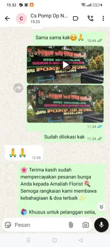 Testimonial Papan Bunga tanjungsari