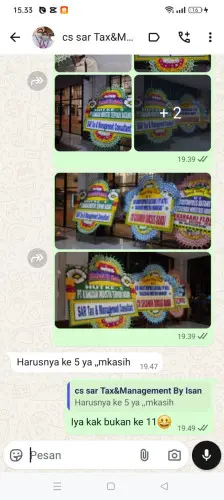 Testimonial Papan Bunga tanjungsari