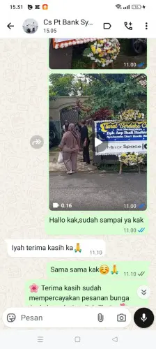 Testimonial Papan Bunga tanjungsari